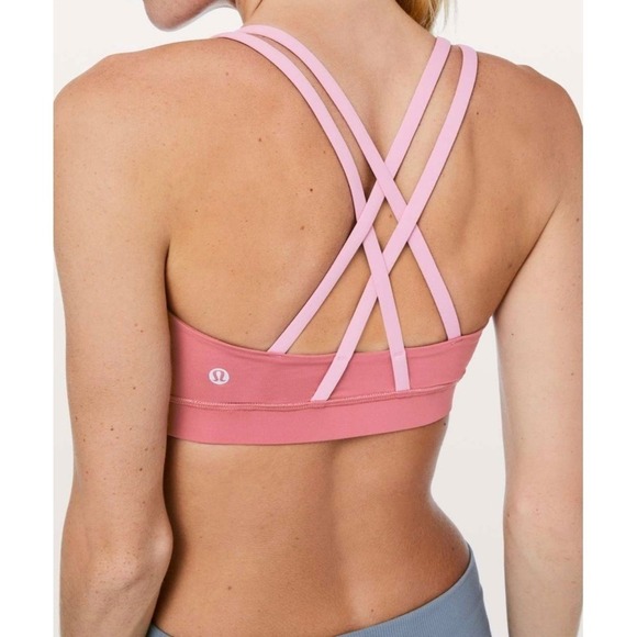 Lululemon Energy BraCherry Tint / Rose Tea, Size 4 - Picture 7 of 8